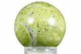 Polished Lizardite With Hematite Sphere #350151-1